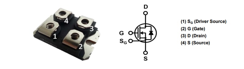 Application Circuit Diagram - SemiQ GCMX040B120S1-E1 1200V SiC MOSFET Power Module